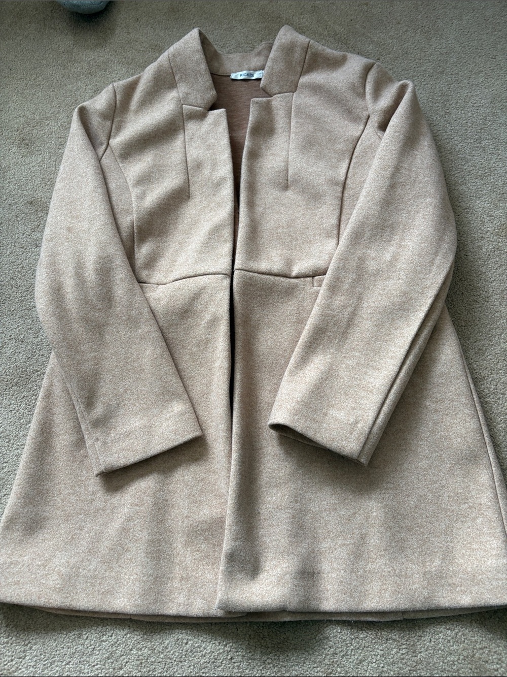 Ricki's Taupe Open-Front Trench Coat